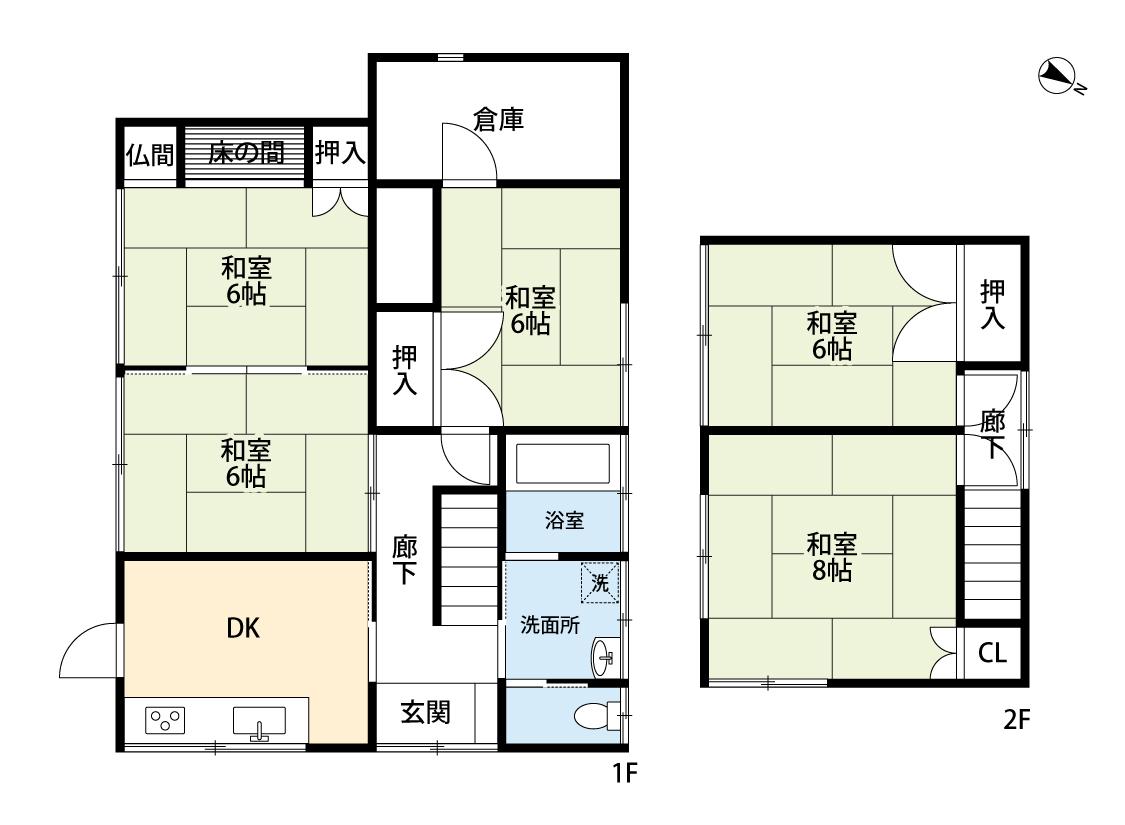 塩釜　戸建て間取り図